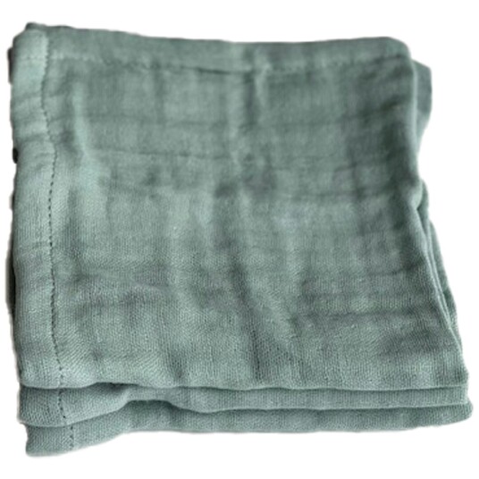 The Organic Company Fine Ansiktshåndklær 30x30 cm 3 pk Dusty Mint The Organic Company Fine Ansiktshåndklær 30x30 cm 3 pk Dusty Mint