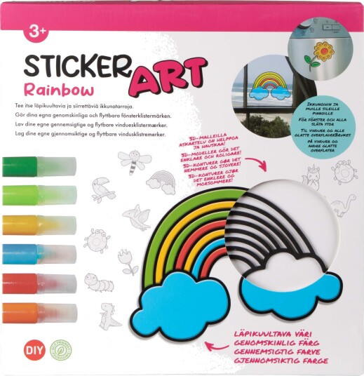 Sticker Art Hobbysett Regnbue
