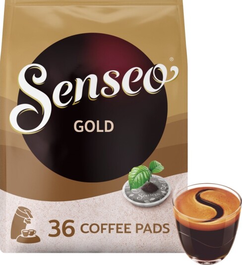 Senseo Gold (medium kopp) til Senseo. 36 puter Senseo Gold (medium kopp) til Senseo. 36 puter