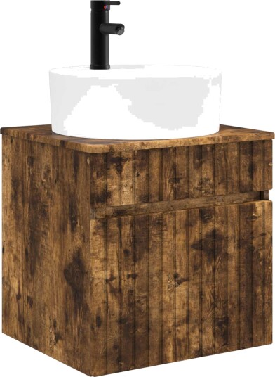 Vegghengt servantkommode Røkt Eik 49 x 44,5 x 65 cm Vegghengt servantkommode Røkt Eik 49 x 44,5 x 65 cm