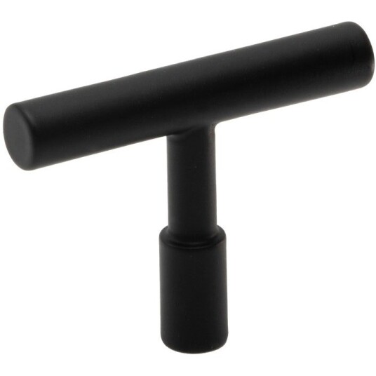 Beslag Design Spira T Knott Matt Sort