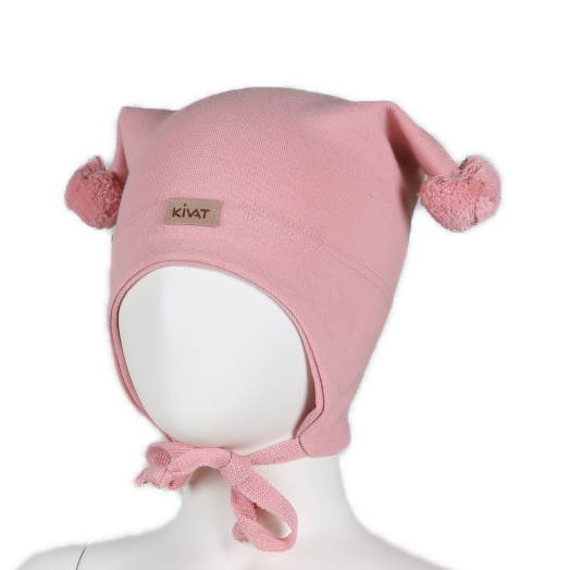 Kivat Knytelue Med Kivatlogo Vintage Pink 1 1 2år