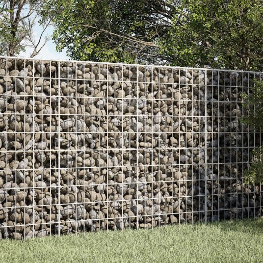 vidaXL Gabion med 3,5 mm tråd og 5x10 cm mesh 150x50x100 cm