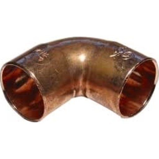 Viega 28 mm 90° Kobber Lodde Albue Muffe for Vann og Varme