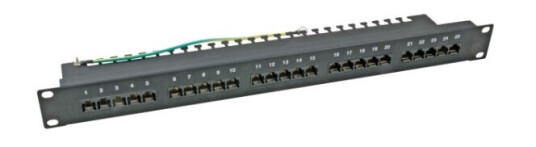 Efb Elektronik 37595Sw.2 Rj-45 Cat3 U/Utp Utp Sort Rackmontering 1U