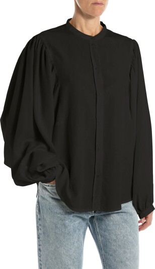 Replay Over Mixed Components Shirt Black XL