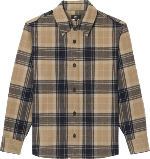 A.P.C. Overshirt Bobby Beige M A.P.C. Overshirt Bobby Beige M