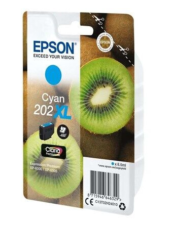Epson 202XL - XL - cyan - original - blækpatron - Blekkpatron Blå