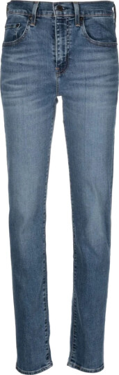 Levi"s® 724 High Rise Straight Blue Wa - Blue - 27 x 30