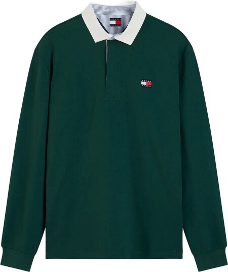 Tommy Jeans Tjm Rlx Ess Badge Rugby Ext Green M
