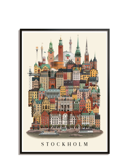 Martin Schwartz Stockholmstandard Poster - Multi/patterned - 50X70CM