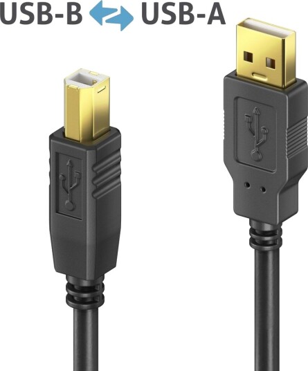 Purelink Ds2000 100 10 M Usb A Usb B Usb 2.0 0,48 Gbit/S Sort
