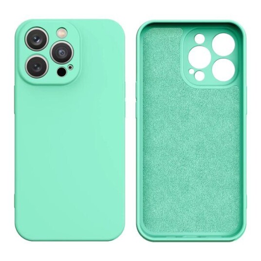 Hurtel Silicone Case iPhone 14 Plus Silicone Cover Mint Green
