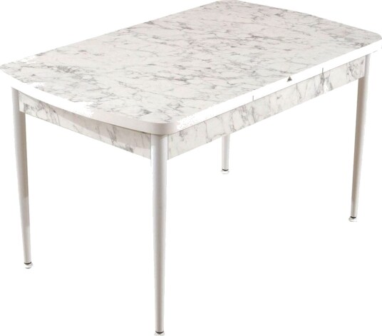 Amerbach Spisebord 132 cm Rektangulær - Hvit/Grå
