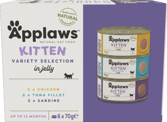 Applaws Multipakke Kitten Boks Blandet Pakke 12 X 70 G Applaws Multipakke Kitten Boks Blandet Pakke 12 X 70 G