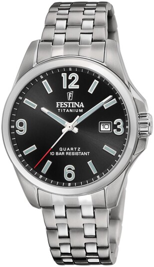 Festina Herreklokke F20696 3 Titanium Sort/Titan Ø41 mm