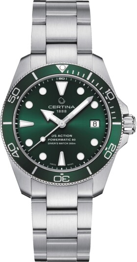 Certina DS Action Diver Powermatic 80 C0328071109100 - Herre - 38 mm - Analog - Automatisk - Safirglass