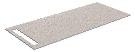 Korsbakken Benkeplate HPL med Håndkleholder Sand / 1 Side 110cm