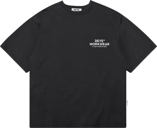 DEYS Hillside Print T Shirt   WASHED BLACK   L