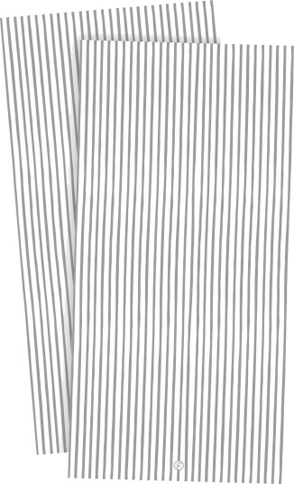 ERNST Ernst servietter stripete 33x33 cm 20 pk Hvit grå stripe