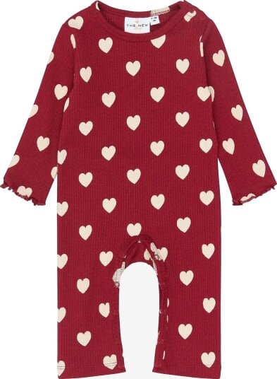 The New Tnsbholiday Red Heart L_S Rib Jumps RIO RED AOP TN 56