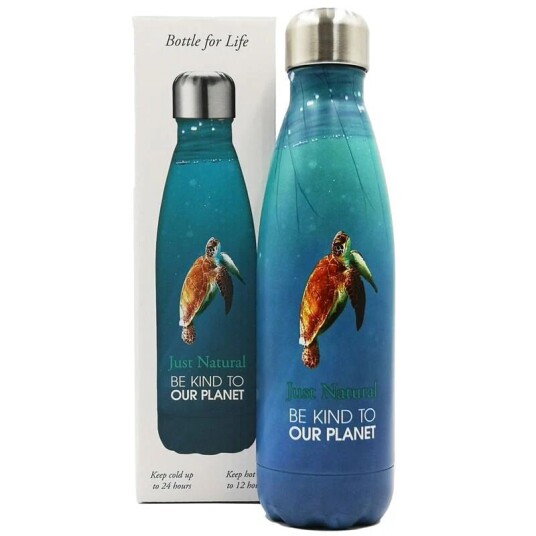 Fragaia Just water stainless steel bottle 500 ml turtle