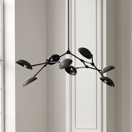 Lysekroner 101 COPENHAGEN Drop Grå Entré Aluminium Design 120 85 Grå