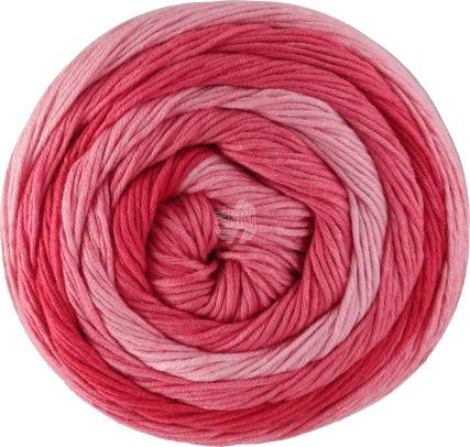 Lana Grossa Gomitolo Tono Garn 1036 Tomat / Jordbær / Rosa
