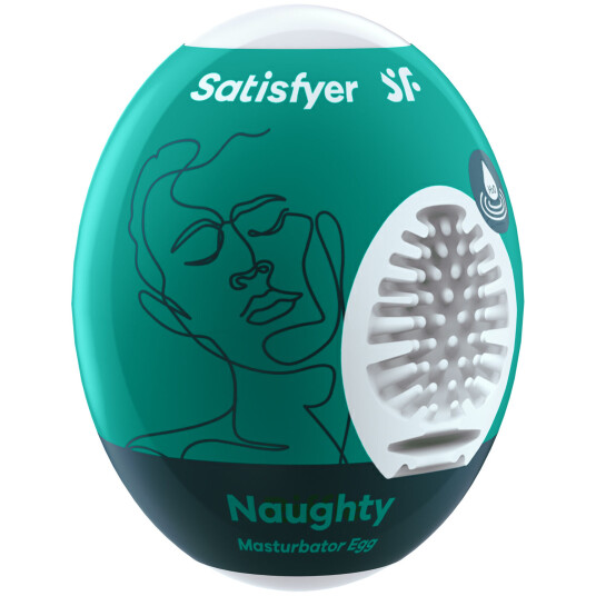 Satisfyer Naughty Masturbator Egg       - Hvit