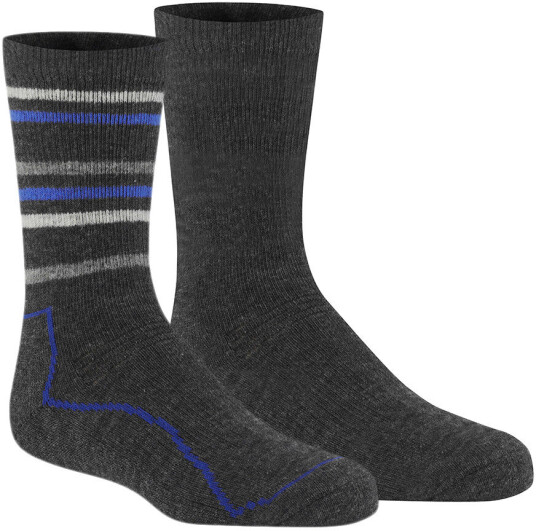 Jotunheim Bygdin Ullsokk Jr 2pk Dk Grey/Royal 27-30