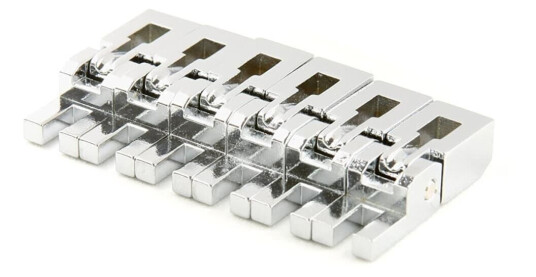 Floyd Rose Bridge Saddles Set Chrome Frs2bssc