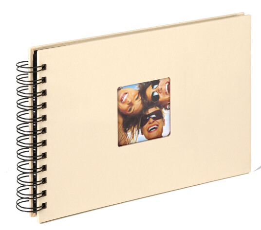 Walther Fun Spiralalbum Creme - 23x17 Cm (40 Sorte Sidor / 20 Ark) Walther Fun Spiralalbum Creme - 23x17 Cm (40 Sorte Sidor / 20 Ark)