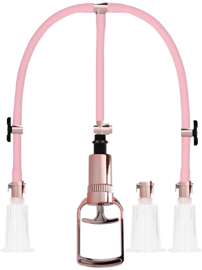 Shots Toys - Pumped Pumped: Clitoral & Nipple Pump Set, large, rosa