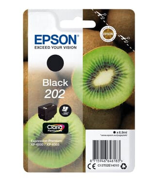 Epson Blekk Svart 6.9ml 202 - Xp-6000/xp-6005