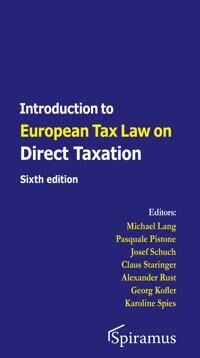 Lang Michael Introduction to European Tax Law