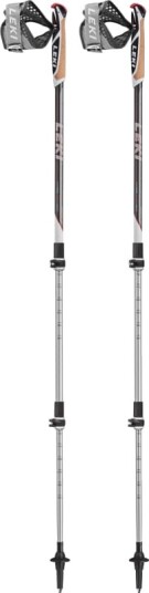 Leki Traveller Alu 90-130 cm, Black-Silver Gray-Neon Yellow