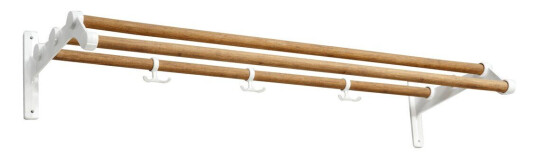 Essem Design Nostalgi 291 hattehylle 100 cm Bambus-hvit