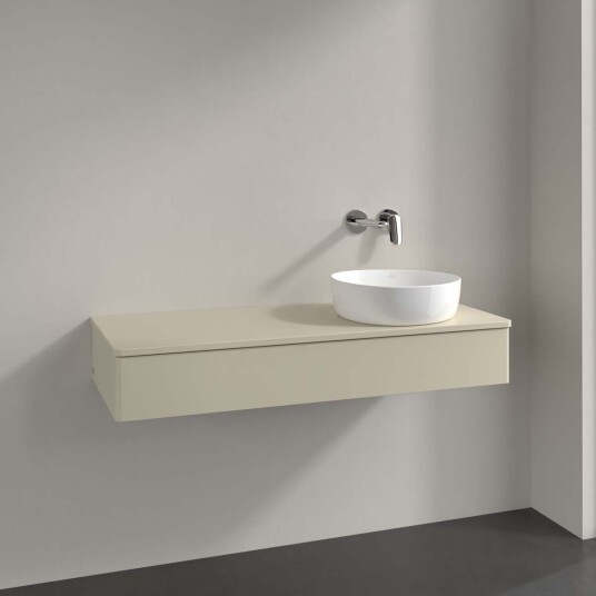 Villeroy & Boch Antao Servantskap med 1 skuff 120x50x19 cm m/lys Grå Matt Villeroy & Boch Antao Servantskap med 1 skuff 120x50x19 cm m/lys Grå Matt