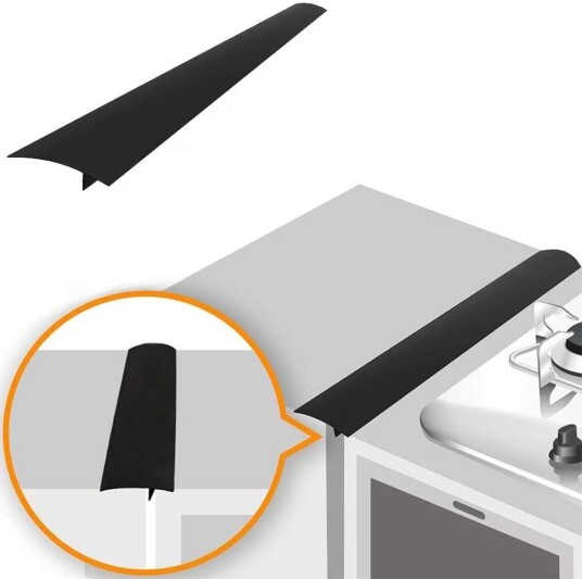INF List som holder rent mellom komfyr og skap 61,5 cm, sort 1-pack