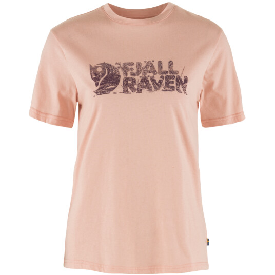 Fjellreven Lush Logo T-shirt, Dame Chalk Rose M