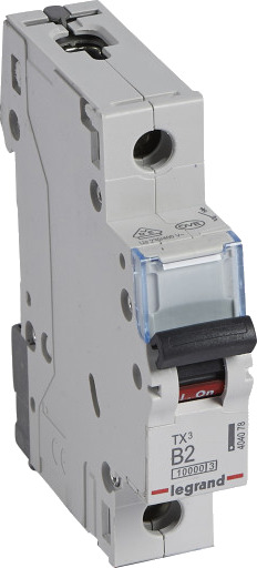Legrand 10 stk TX³ MCB automatsikring B2 1P 1M 10/10kA