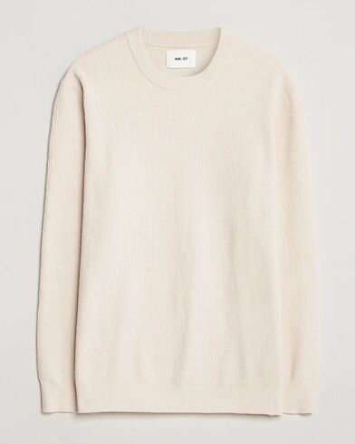 NN07 Danny Rib Knitted Crew Neck Ivory NN07 Danny Rib Knitted Crew Neck Ivory