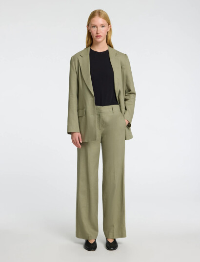 Selected Slftania Rita Mw Wide Pant Noos Green 38 Selected Slftania Rita Mw Wide Pant Noos Green 38