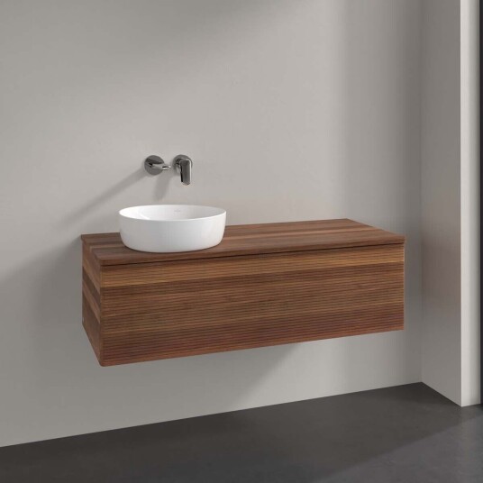 Villeroy & Boch  Antao Servantskap med 1 skuff 120x50x36 cm u/lys Valnøtt