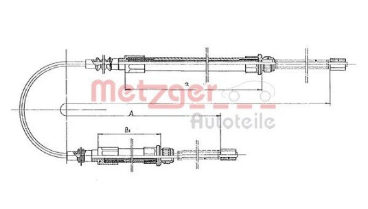 Metzger Tautrekk parkeringsbrems METZGER 1171.1