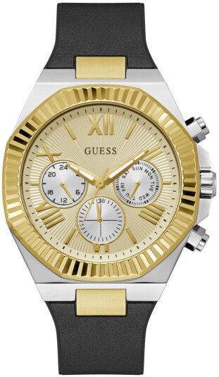 Guess Herreklokke GW0791G1 Equity Gull/Gummi Ø44 mm Guess Herreklokke GW0791G1 Equity Gull/Gummi Ø44 mm