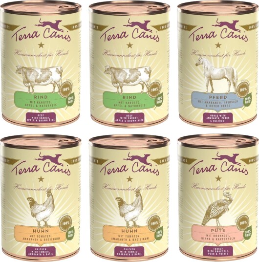 Terra Canis Våtfôr Classic Blandet Pakke 4 Varianter 6 X 400 G