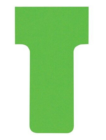 Nobo T-card - 1.65 x 4.9 cm - green (pack of 100)
