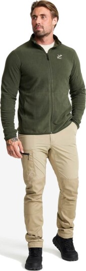 Revolutionrace Hiker Full zip Fleece Herre Pomegranate M Herre Overdeler Fleece & midlayers