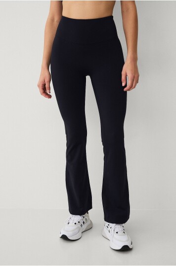 Ellos Studio Treningstights Warm Tights Flat Front Core Fl Svart